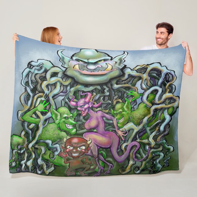 Goblins n Monsters Fleecefilt (På plats)