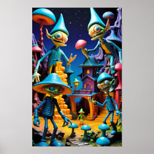 Goblins of Groll-Town - Ken Gage Fantasy Art Poster