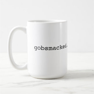 Gobsmacked - brittisk slang kaffemugg