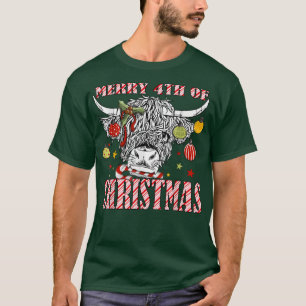 God 4:e julafton, Cow Candycane Julafton T Shirt