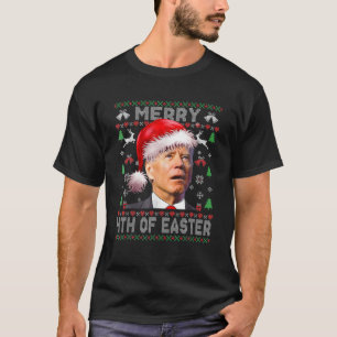 God 4:e julhelgen i Påsk Santa Joe Biden T Shirt