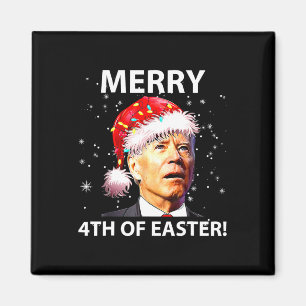 God 4:e Påsk-Roligten Joe Biden-julen Ugly Magnet
