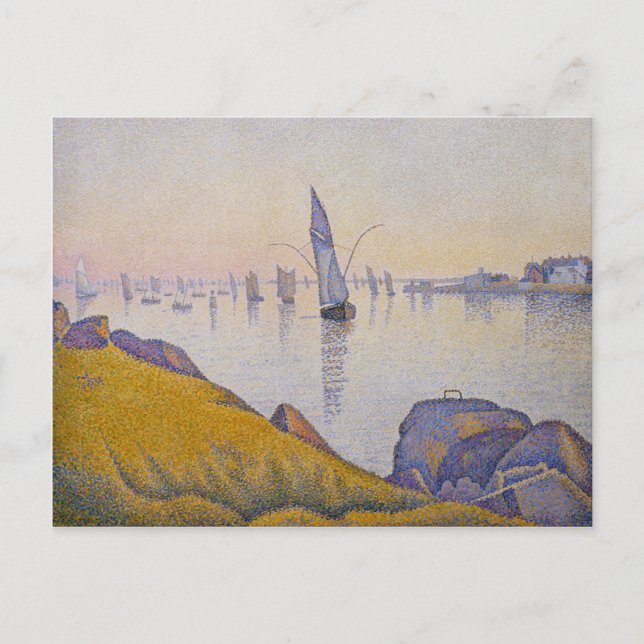 God afton Lugn, Concarneau, Opus 220 - Paul Signac Vykort (Framsida)