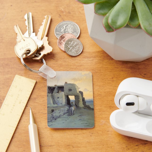 God afton, Pueblo of Walpi av Marion Kavagh Wachte Nyckelring (Skrivbord)