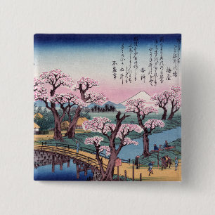God afton vid Koganei Bridge, Ando Hiroshige Knapp