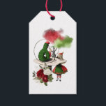 God Alice i Wonderland Baby Shower Presentetikett<br><div class="desc">Whimsical christmas-lerice i babyduschpresenten på underlandet anpassade till dina händelsespecifikationer.</div>