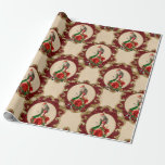 God Alice i Wonderland Presentpapper<br><div class="desc">Vit-färgsalice i "Kristmas"-presentskrapa på underland.</div>