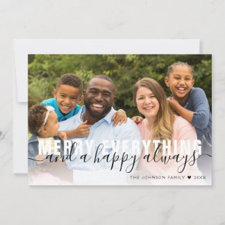 God All Family Gold Foil-julen Julkort