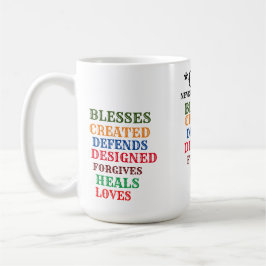 "GOD ALVER FORSAKES ME" Latte Mugg