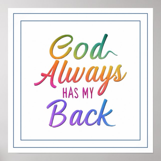 God Always Has My Back Divine Protection Poster (Framsidan)
