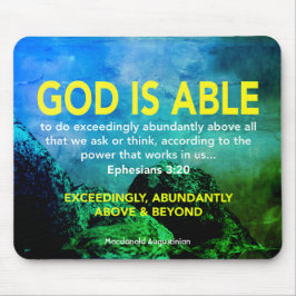 GOD ÄR ABLE Ephesian 3:20 Christian Musmatta