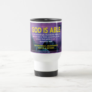 GOD ÄR ABLE Ephesian 3:20 MONOGRAM Christian Resemugg