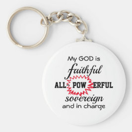 GOD ÄR FAITHFUL Christian Nyckelring