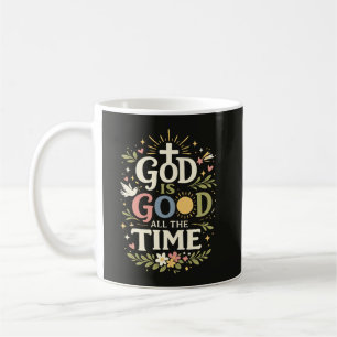 God är god all tid Kristet tro-citat Kaffemugg