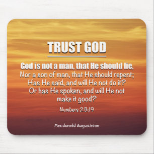 GOD ÄR INTE ETT MAN-NUMMER 23:19 Trust God Scriptu Musmatta