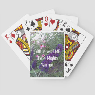 GOD är med mig som en mäktig krigare Casinokort
