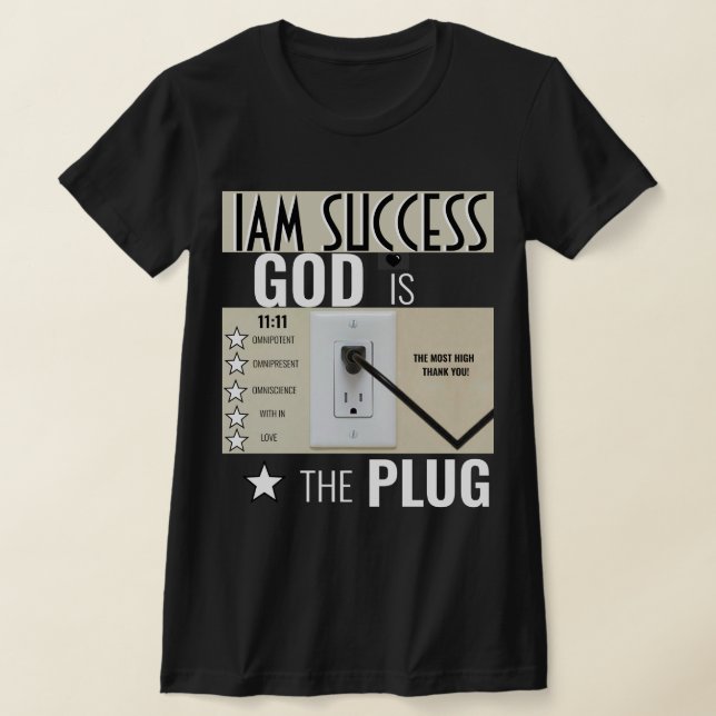 GOD ÄR PLUG T SHIRT (Laydown)