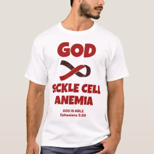 GOD ÄR STÖRRE ÄN SICKLE CELL ANEMIA Christian T Shirt