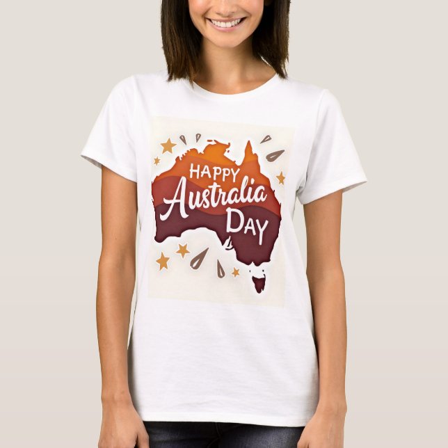 God Australien-dagen T Shirt (Framsida)