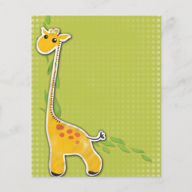 god baby giraffe-bakgrund (Framsida)
