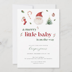God Baby Shower-inbjudan till jul Inbjudningar