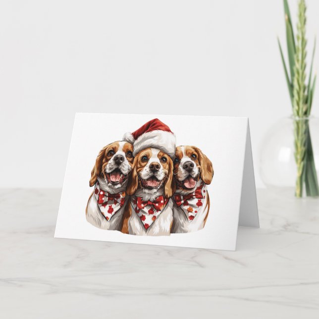 God Beagle Hundar Helgkort (Framsida)
