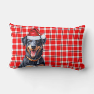 God Beauceron Hund Red Plade Helgdag Lumbarkudde