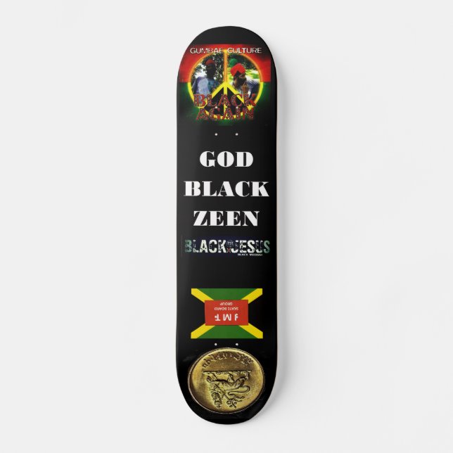 GOD BLACK ZEEN Skateboard (Framsida)