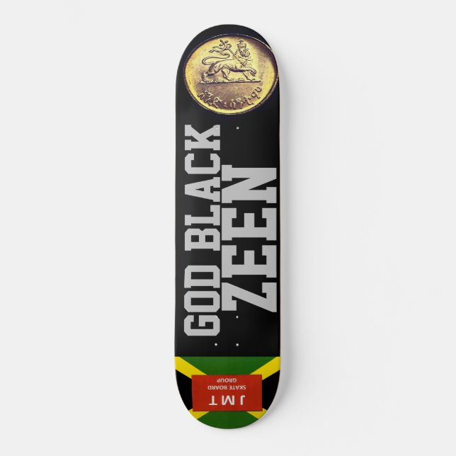 GOD BLACK ZEEN Skateboard (Framsida)