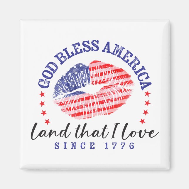 God Bless America - Magnet (Framsidan)