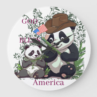 GOD BLESS America Stor Klocka