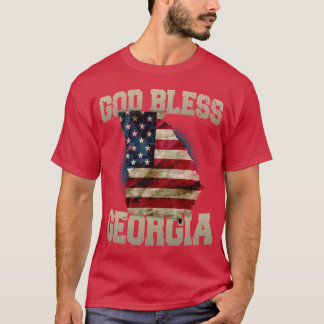 God Bless Georgia Gift Proud Strong Awesome Design T Shirt