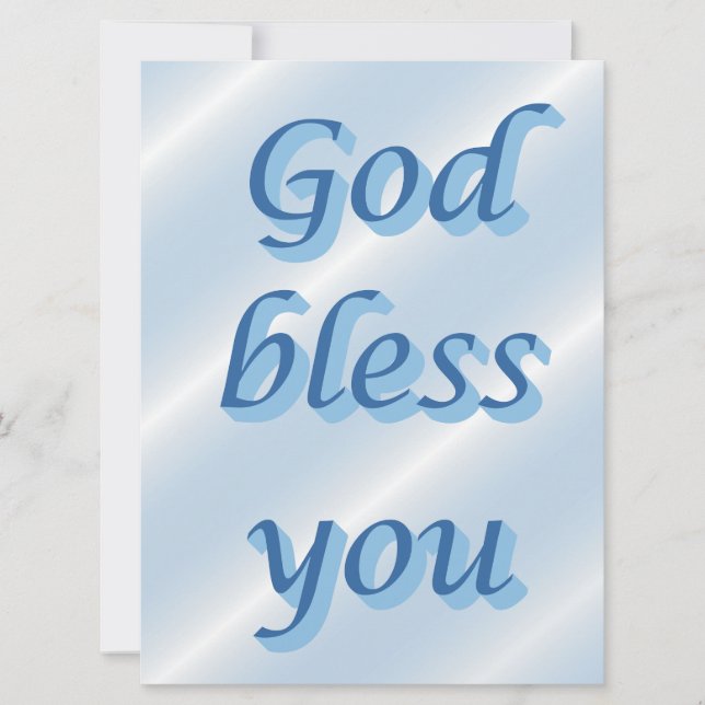 God bless you kort (Framsida)