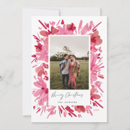 God blommigt, abstrakt, juldesign helgdag julkort