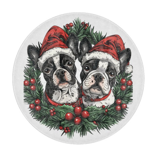 God Boston Terrier Hundar Helgdag Wandan (Framsidan)