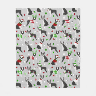 God Boston Terrier Sherpa Blanket Fleecefilt