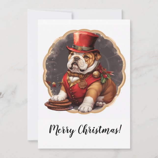 God Bulldog-jullkort Julkort (Framsida)