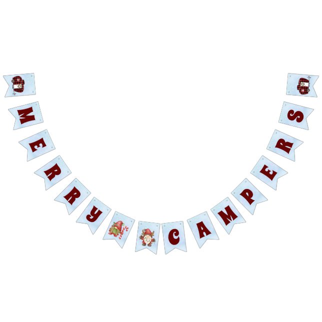 God Campers julbanderoll Gnome Camper Decor Vimplar (Alla)