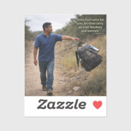 God cares for you klistermärken