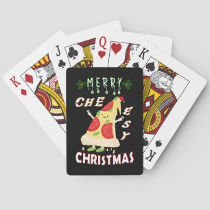 God Cheesy jul Julafton Santa Pizza jul Casinokort