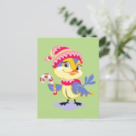 God Chick jul Helg Vykort