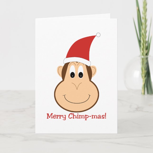 God Chimpmas! Julgåvor Helgkort (Framsida)