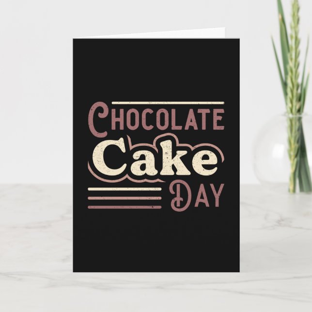 God chokladkakedag Cocoa-gåva idé Kort (Framsida)
