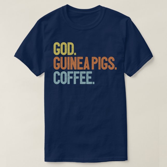 God Coffee Guinea Pigs Premium  T Shirt (Design framsida)