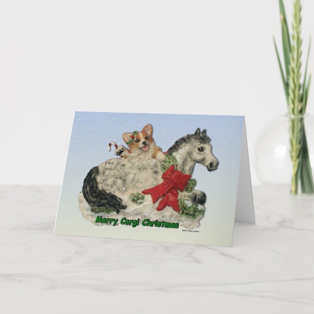 God Corgi jul! Helgkort (Framsida)
