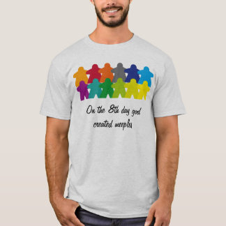 God created the meeples tee shirt