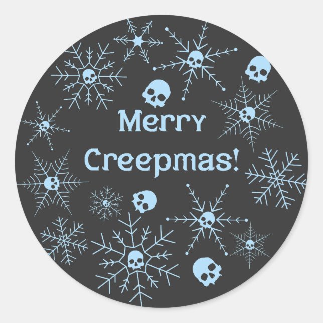 God Creepmas! Runt Klistermärke (Framsida)