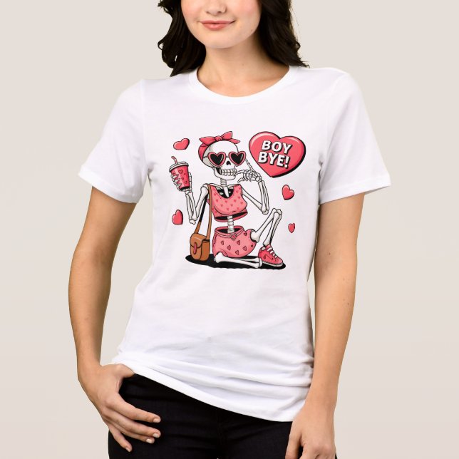 God dag då, nun Anti-Valentine Day T Shirt (Framsida)