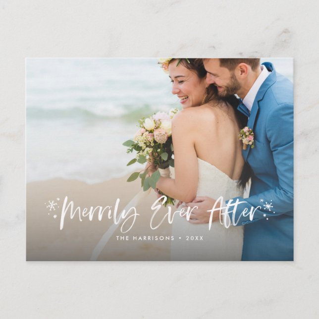 God dag efter julfoto helg vykort (Framsida)