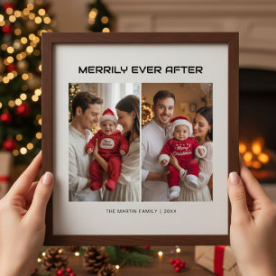 God dag efter Mysigt julkort för familjen